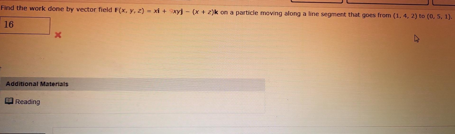 Solved Find the work done by vector field | Chegg.com