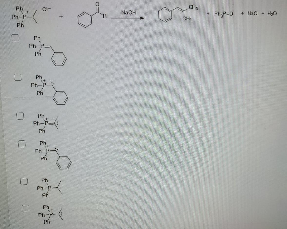 Solved the Wittig reaction below involves a phosphorus ylide | Chegg.com