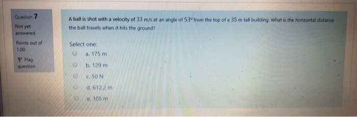 Solved Question 6 If the velocity of an object is given by V | Chegg.com