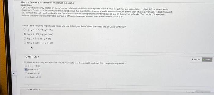 Solved Use the following information to answer the next 4 | Chegg.com