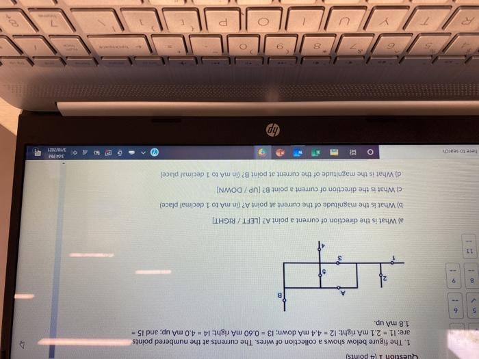Solved Question 14 points) 1. The figure below shows a | Chegg.com