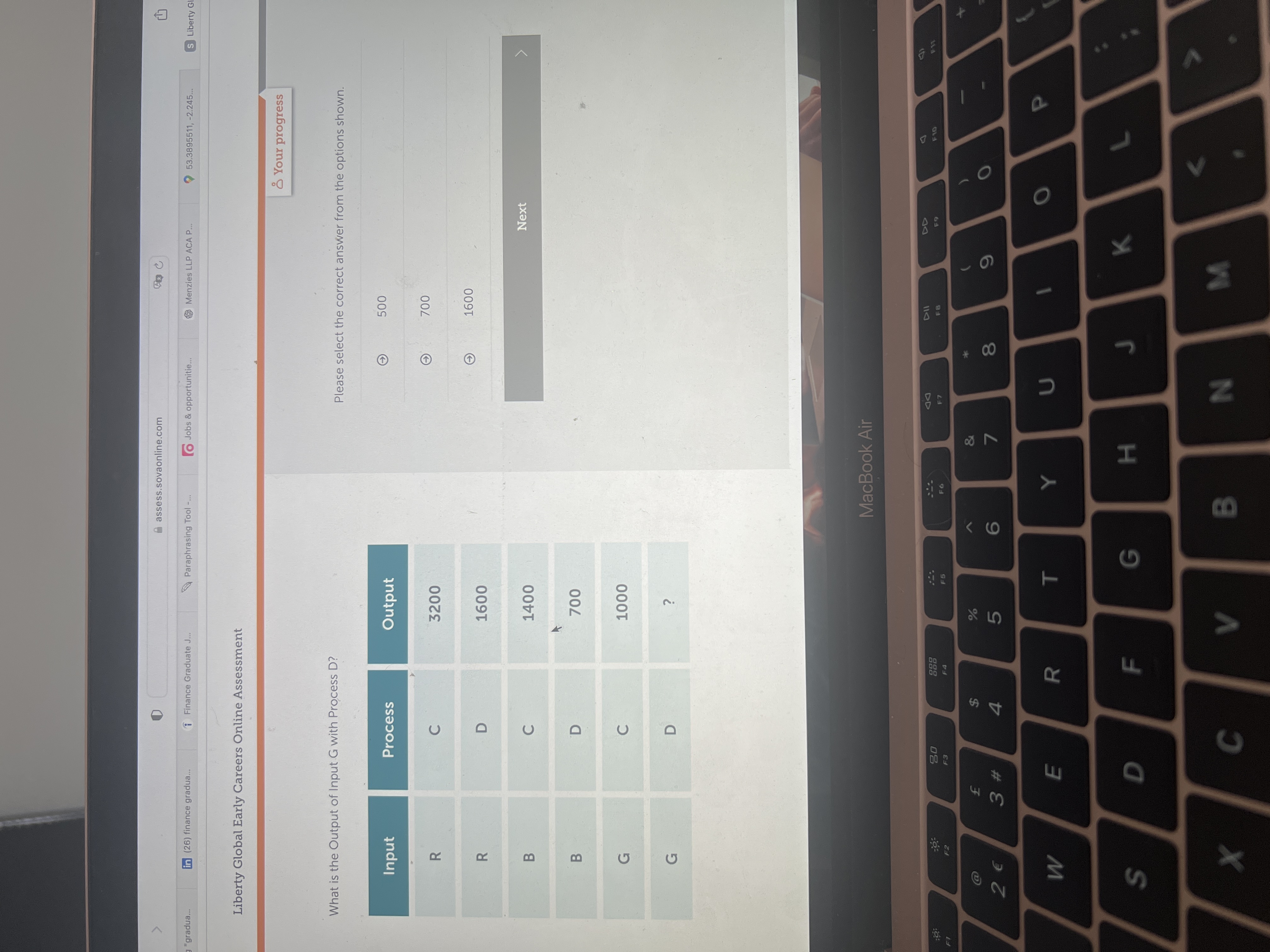 Solved What is the Output of Input G with Process D?Please | Chegg.com