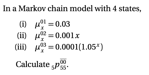 Solved In a Markov chain model with 4 | Chegg.com