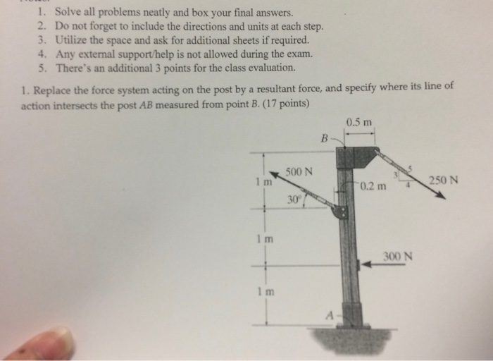 Solved Notes: 1. Solve all problems neatly and box your | Chegg.com