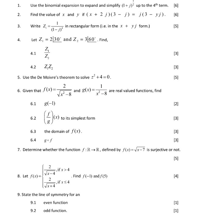 Solved 1 6 Use The Binomial Expansion To Expand And Chegg Com