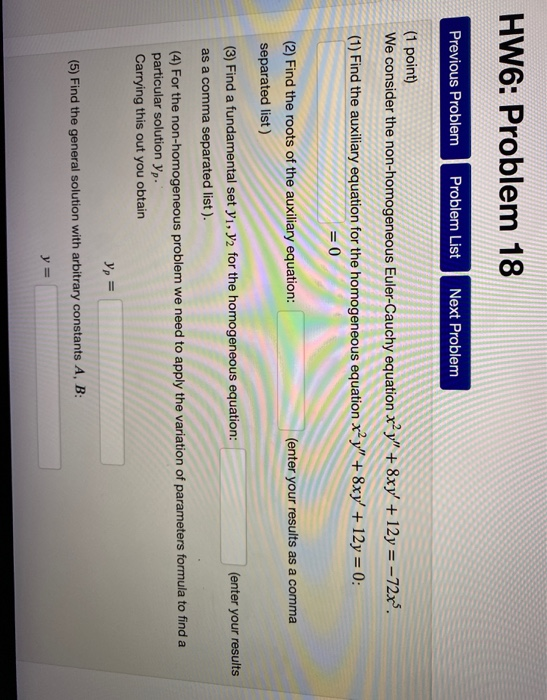 Solved HW6: Problem 18 Previous Problem Problem List Next | Chegg.com