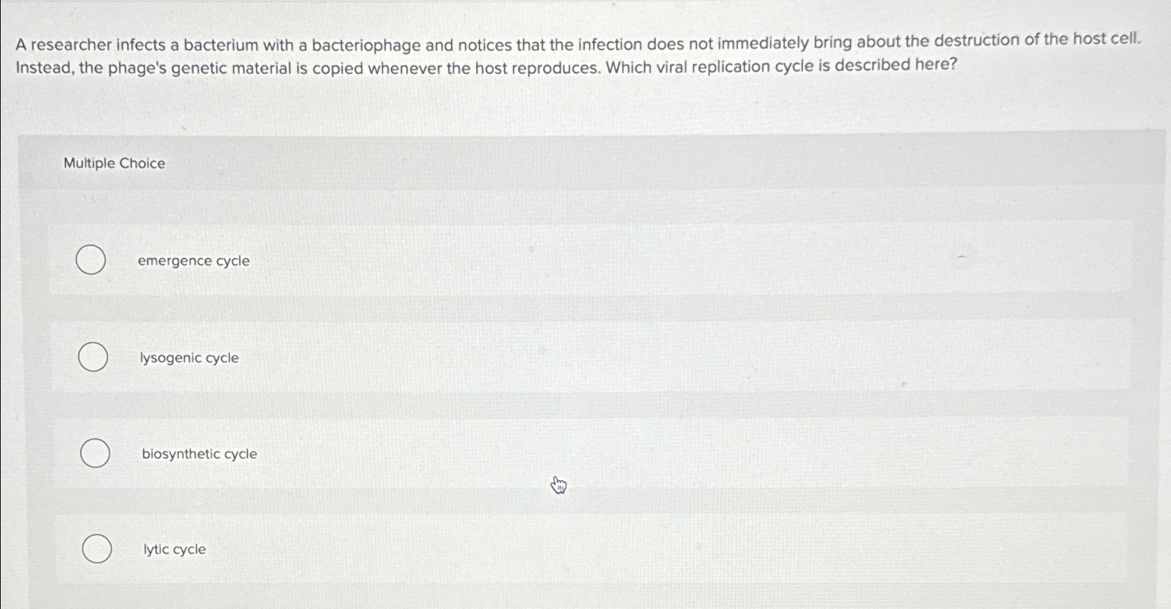 solved-a-researcher-infects-a-bacterium-with-a-bacteriophage-chegg
