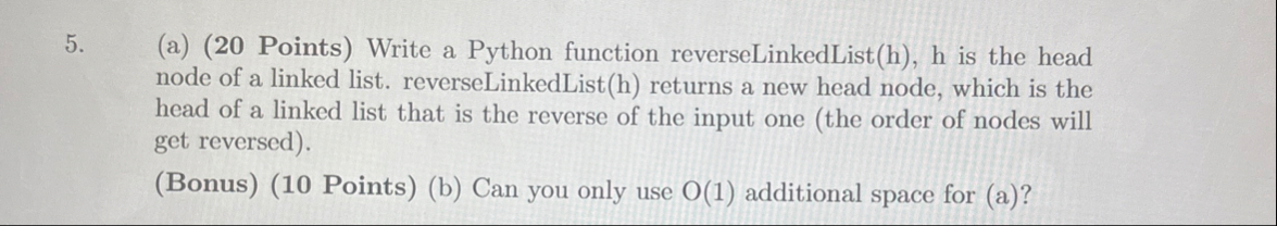 Solved (a) (20 ﻿Points) ﻿Write a Python function | Chegg.com