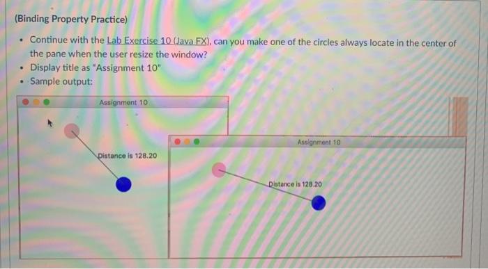 Solved (Binding Property Practice) . Continue with the Lab | Chegg.com