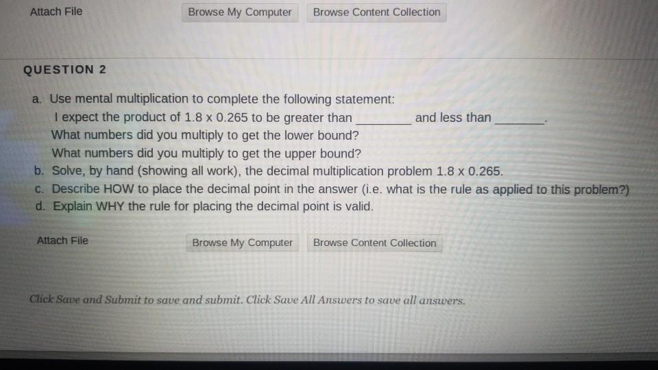 Solved Attach File Browse My Computer Browse Content | Chegg.com