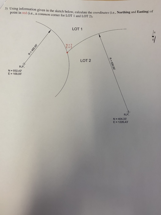 Solved Using information provided in the sketch below, | Chegg.com
