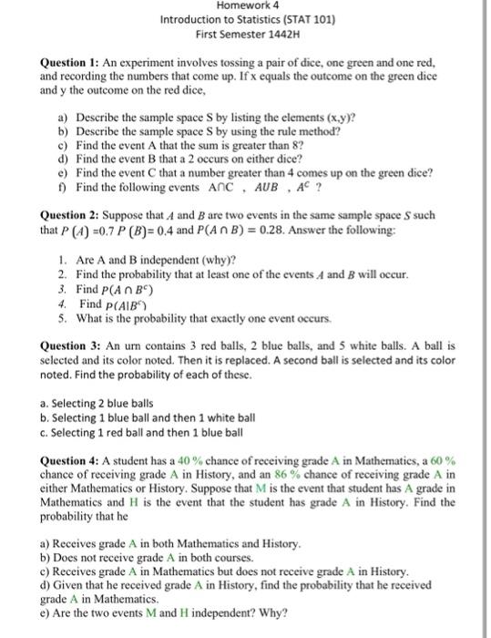 statistics 4 1 homework