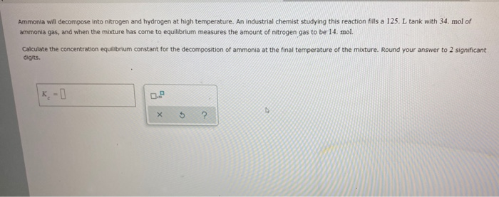 Ammonia Will Decompose Into Nitrogen And Hydrogen