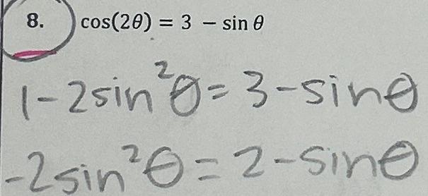 the value of sin 3 theta 1 2 cos 2 theta is