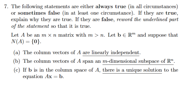 statements are ( always ) inside a method Images High... Solved The following statements are either always true (in | Chegg.com