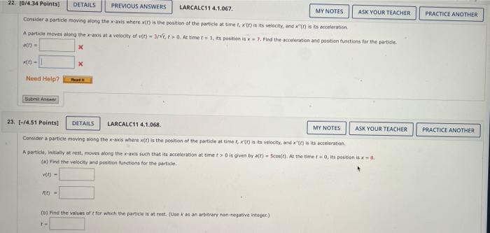 Solved 22. 10/4.34 Points] DETAILS PREVIOUS ANSWERS | Chegg.com