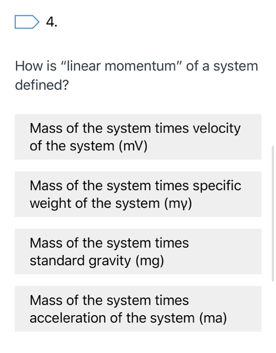 Solved 1 On the continuity and linear momentum equations