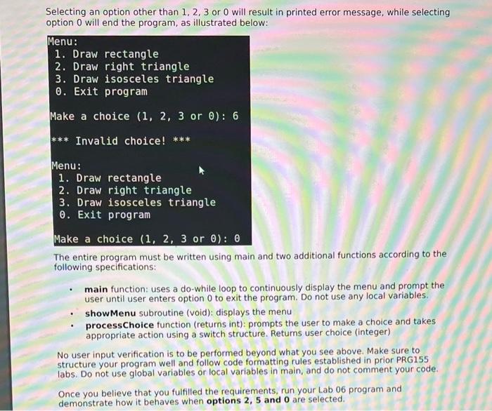 Solved Instructions Your task is to write a program | Chegg.com