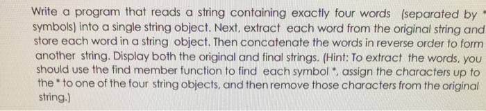 Solved Write a program that reads a string containing | Chegg.com