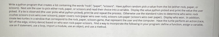 Solved Write a python program that creates a list containing | Chegg.com