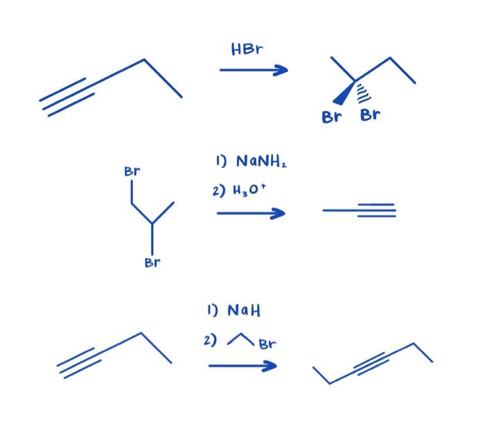 Solved 1) NaNH2 1) NaH | Chegg.com