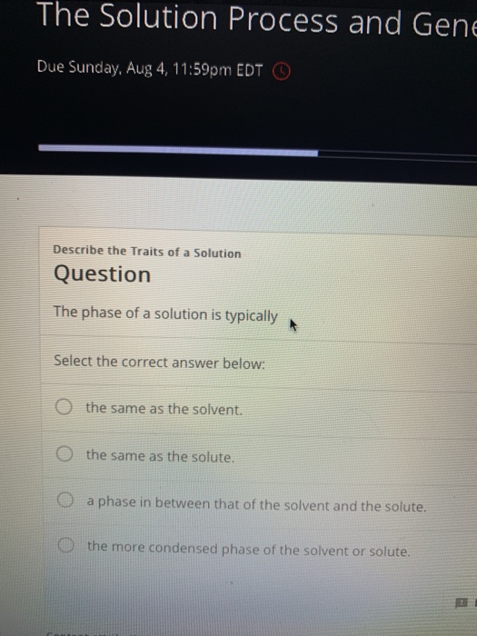 Solved The Solution Process and Gene Due Sunday, Aug 4, | Chegg.com