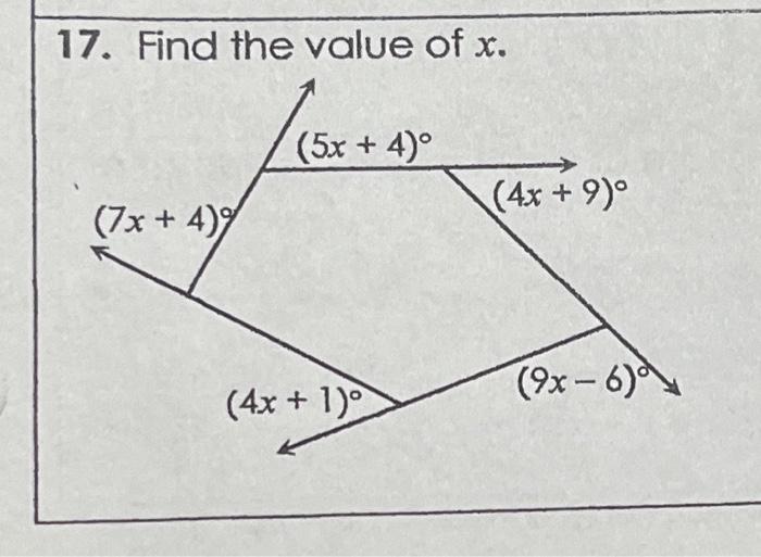 solved-17-find-the-value-of-x-7x-4-5x-4-4x-1-chegg
