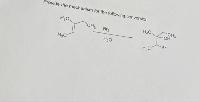 Solved Provide The Mechanism For The Following Conversion | Chegg.com