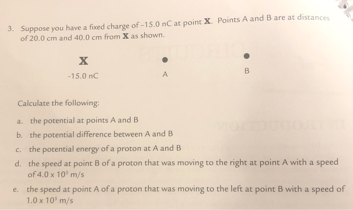 Solved Points A and B are at distances 3. Suppose you have a | Chegg.com