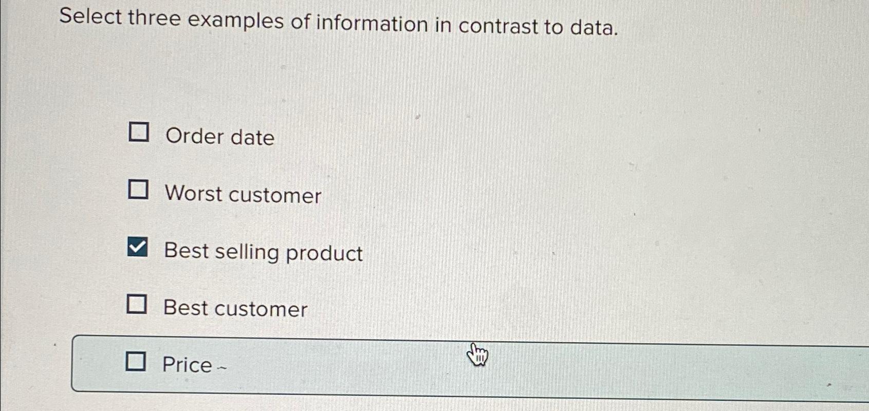 solved-select-three-examples-of-information-in-contrast-to-chegg