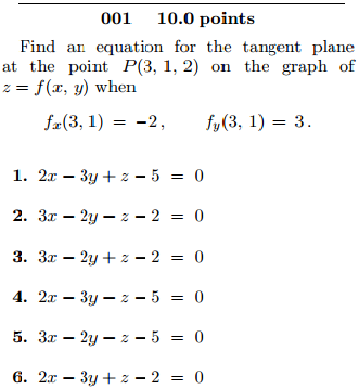 Solved Find An Equation For The Tangent Plane At The Point P Chegg Com