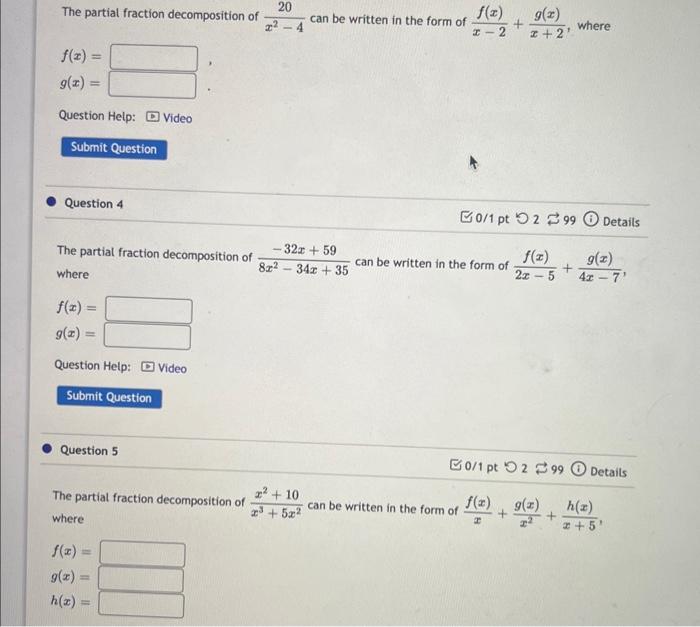 2g Support Xxx Video - Solved The partial fraction decomposition of x2âˆ’420 can be | Chegg.com