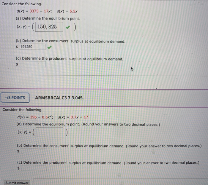 Solved Consider The Following D X 3375 17x X Chegg Com