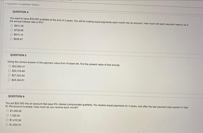 Solved Question Completion Status: QUESTION 4 You want to | Chegg.com