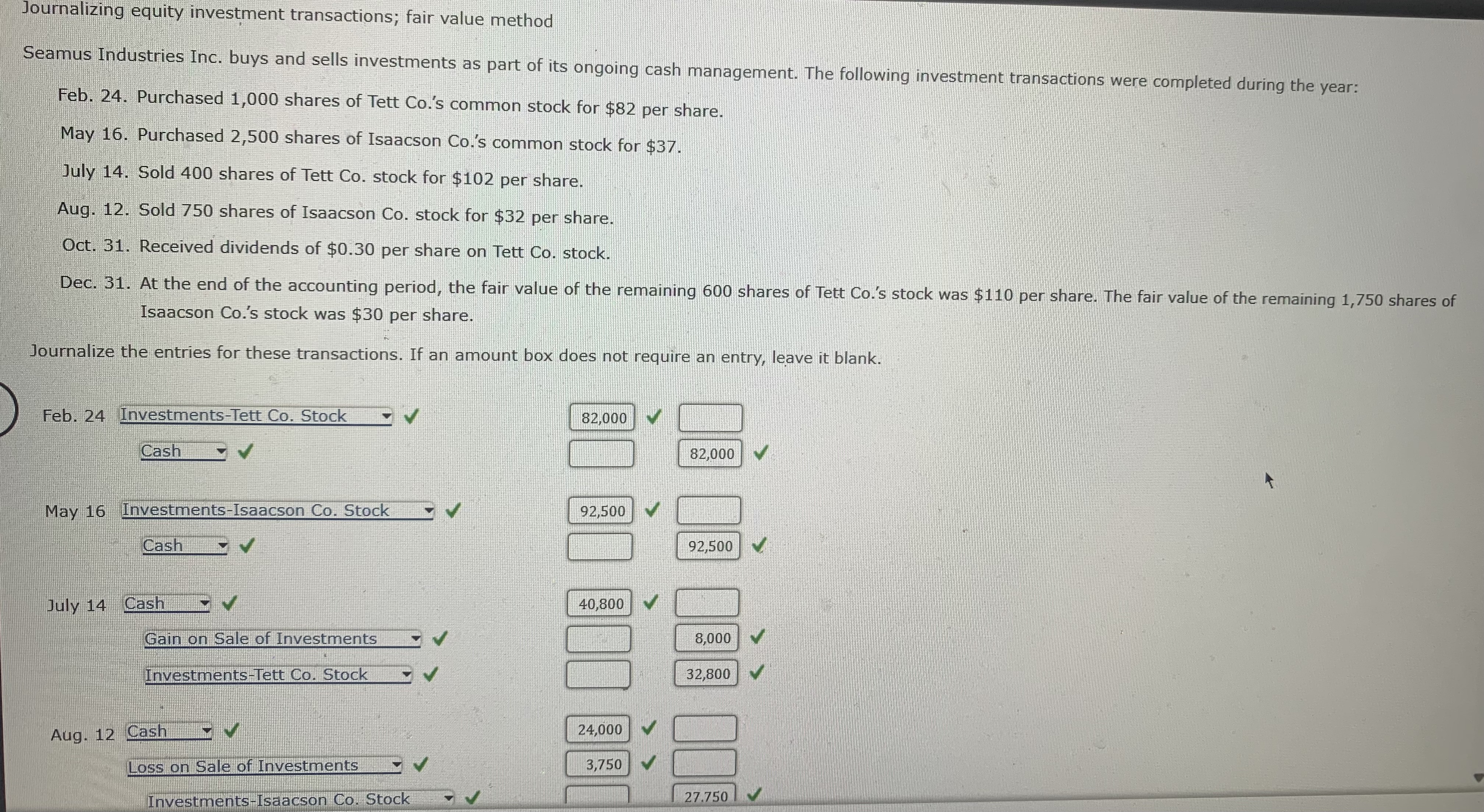 Solved I need help with the last entries on this accounting | Chegg.com