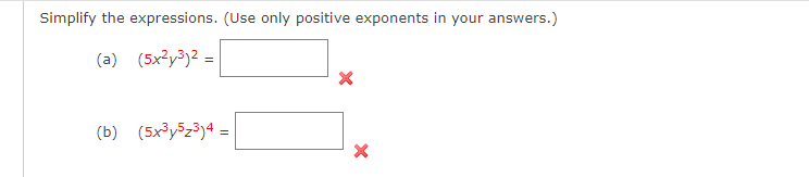Solved Simplify the expressions. (Use only positive | Chegg.com