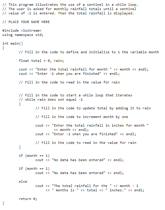 Solved I need help finishing this code in visual studio code | Chegg.com