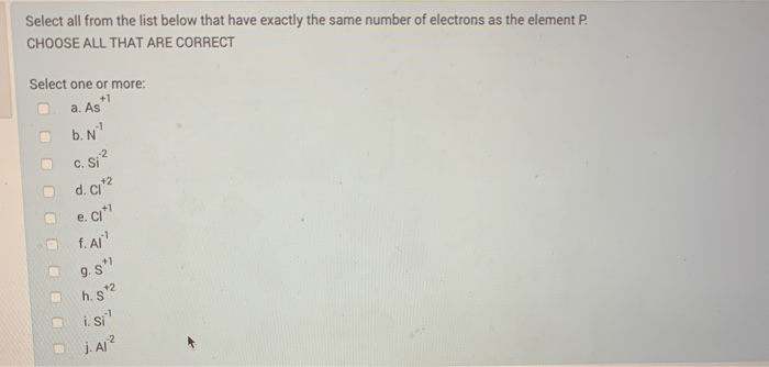 Solved Select all from the list below that have exactly the | Chegg.com