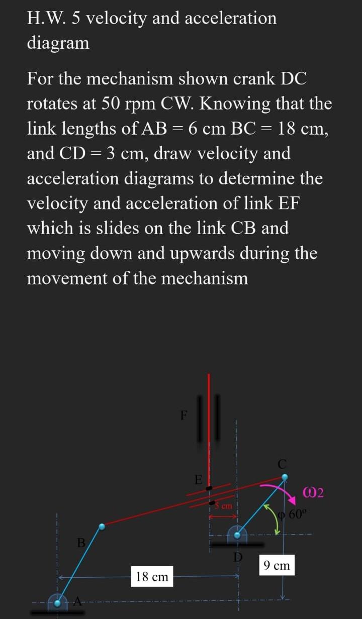 Velocity And Acceleration Diagram In Theory Of Machines Vide