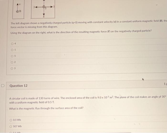 Solved V B The left diagram shows a negatively charged | Chegg.com