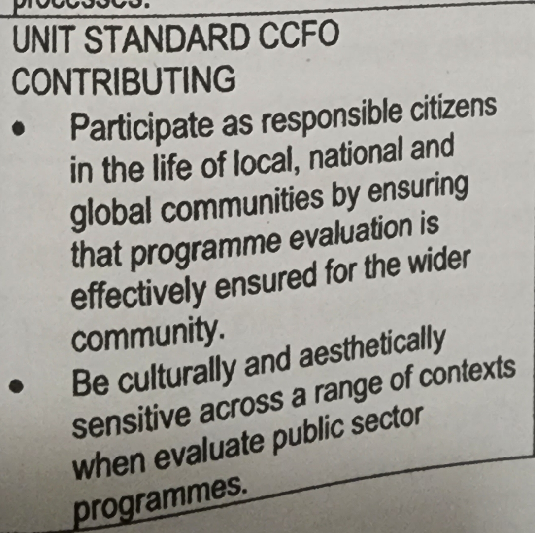 Solved UNIT STANDARD CCFOCONTRIBUTINGParticipate as | Chegg.com