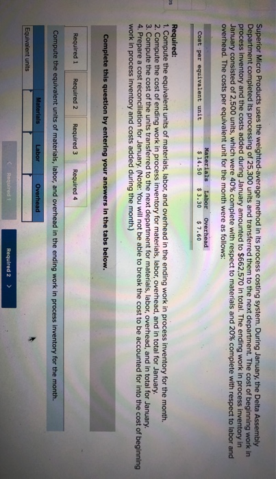 Solved Superior Micro Products Uses The Weighted average Chegg solved-superior-micro-products-uses-the-weighted-average-chegg