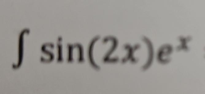 Solved ∫﻿﻿sin(2x)ex | Chegg.com