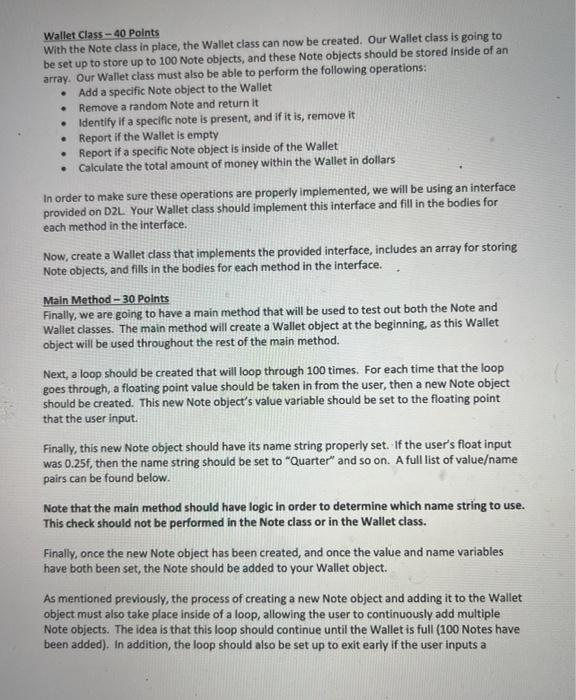 Solved For this assignment, we are going to be implementing | Chegg.com