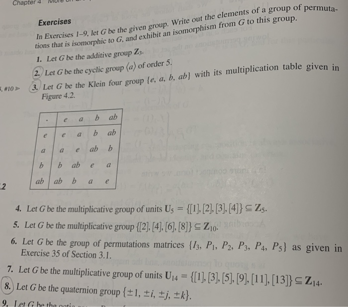 Solved Sec 3 1 34 8 Let G Be The Quaternion Group 1 Chegg Com