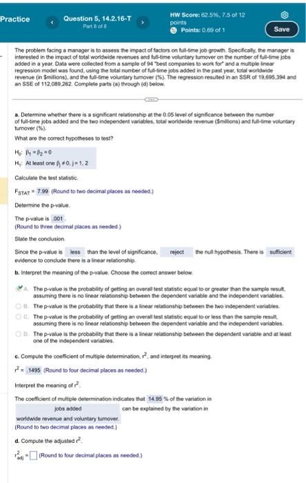 Solved The problem facing a manager is to assess the impact | Chegg.com