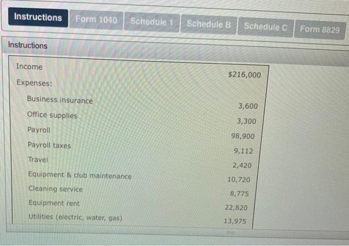 Solved Instructions Form 1040 Schedule 1 Schedule B Schedule | Chegg.com