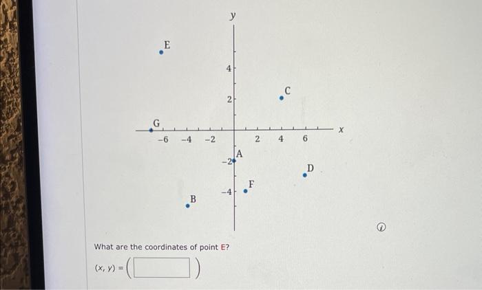 Solved What are the coordinates of point E? | Chegg.com