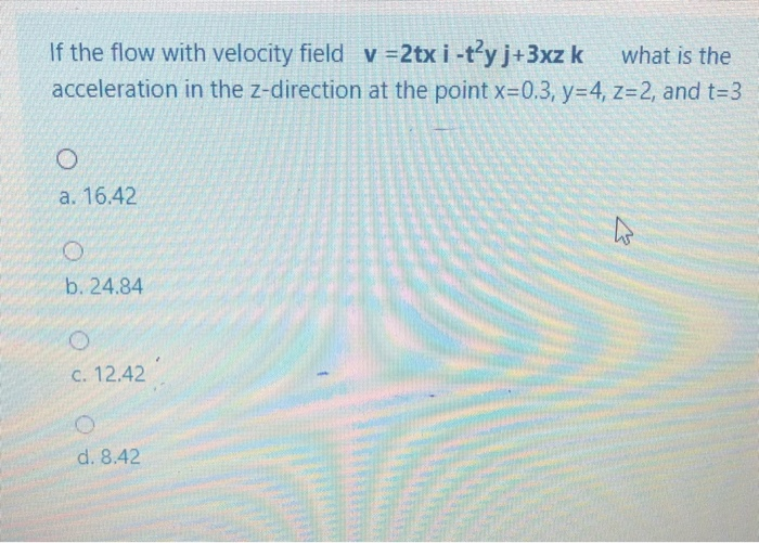 Solved If The Flow With Velocity Field V 2tx I T Y J 3x Chegg Com