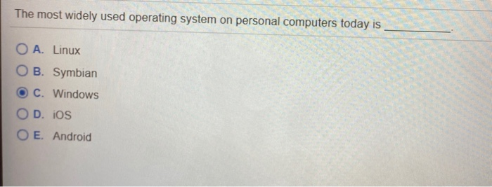 solved-the-most-widely-used-operating-system-on-personal-chegg